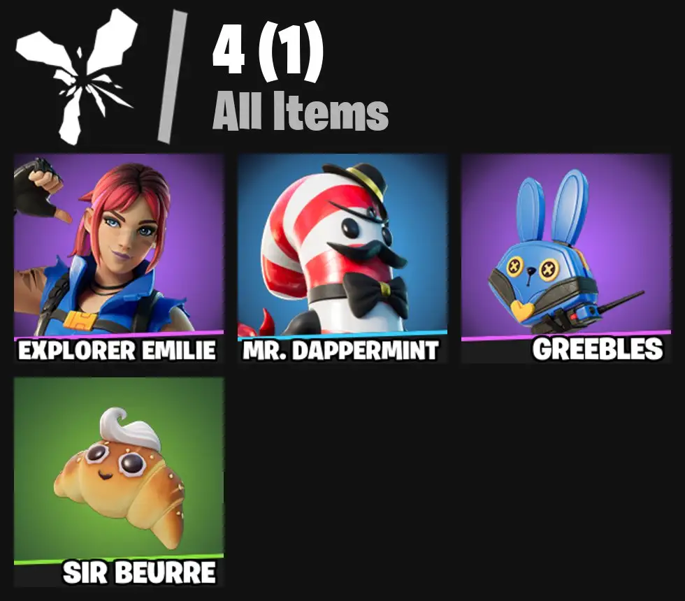 [PC/PSN/XBOX] 2 skins | Explorer Emilie | Mr. Dappermint | Greebles | Sir Beurre | 0 VB
