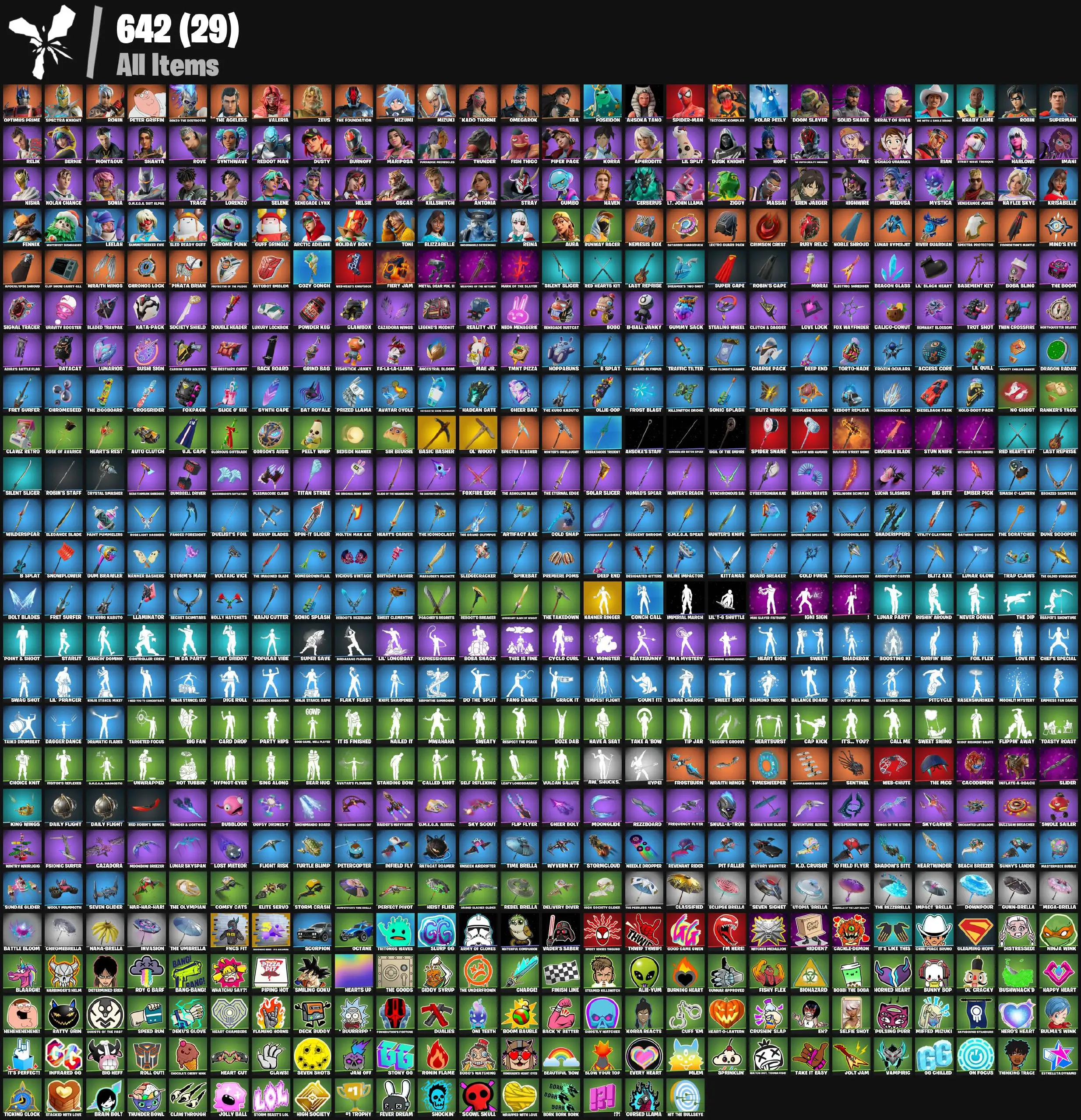 [PC/XBOX] 93 skins | Sir Beurre | Holo-Boot Pack | Clawz Retro | Ol' Woody | Shooting Starstaff | Basic Basher | Reboot'd Breaker | Nanner Ringer