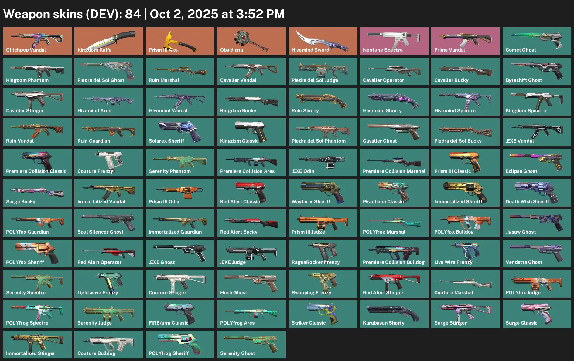 EU 84 Skin Oni Phantom 22 Agents | 84 Weapon Skins | 140 Gun Buddies | Full Access & Warranty