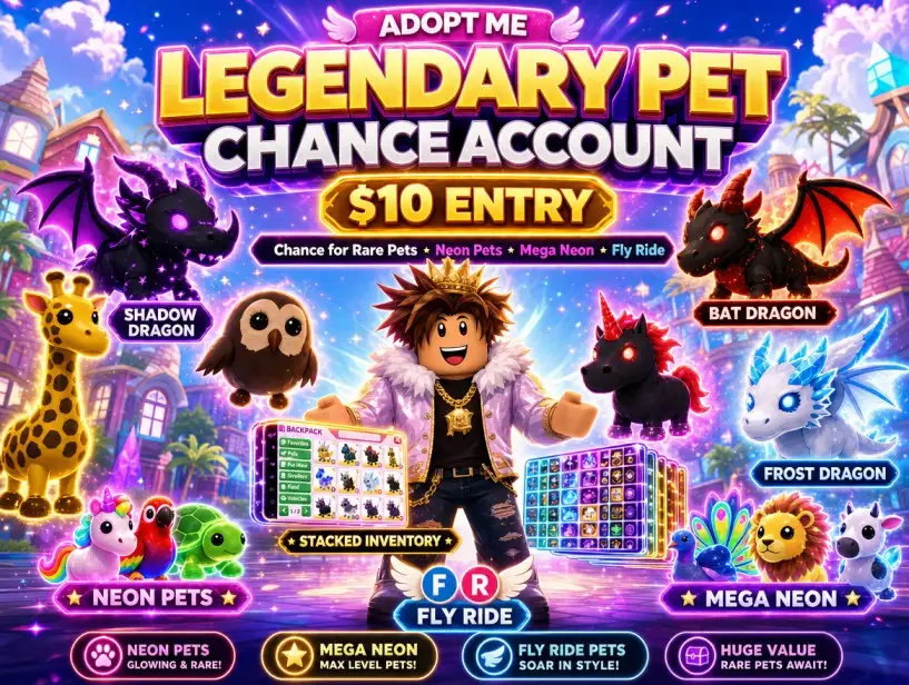ADOPT ME LEGENDARY PET CHANCE ACCOUNT