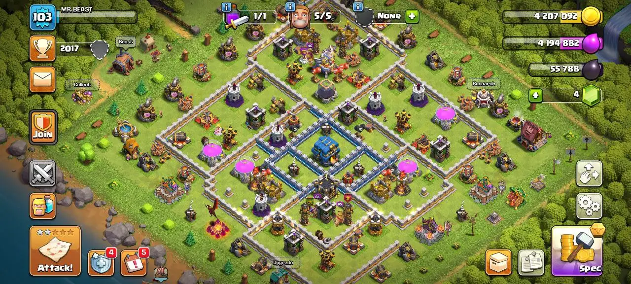 [#1313]  SEMI-MAX TH 12 | 40-38-16-20 HEROES | FREE RENAME | SOME MAGIC ITEMS | INSTANT DELIVERY